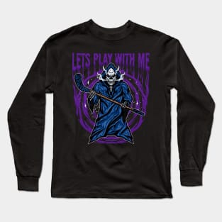 Skull Ripper Design “Hockey Ripper” Long Sleeve T-Shirt